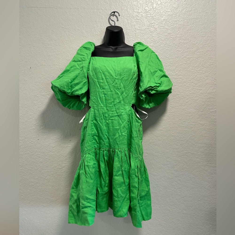 Lilly Pulitzer Kylanne Elbow Sleeve Line Color: Gecko Green - Picture 6 of 6